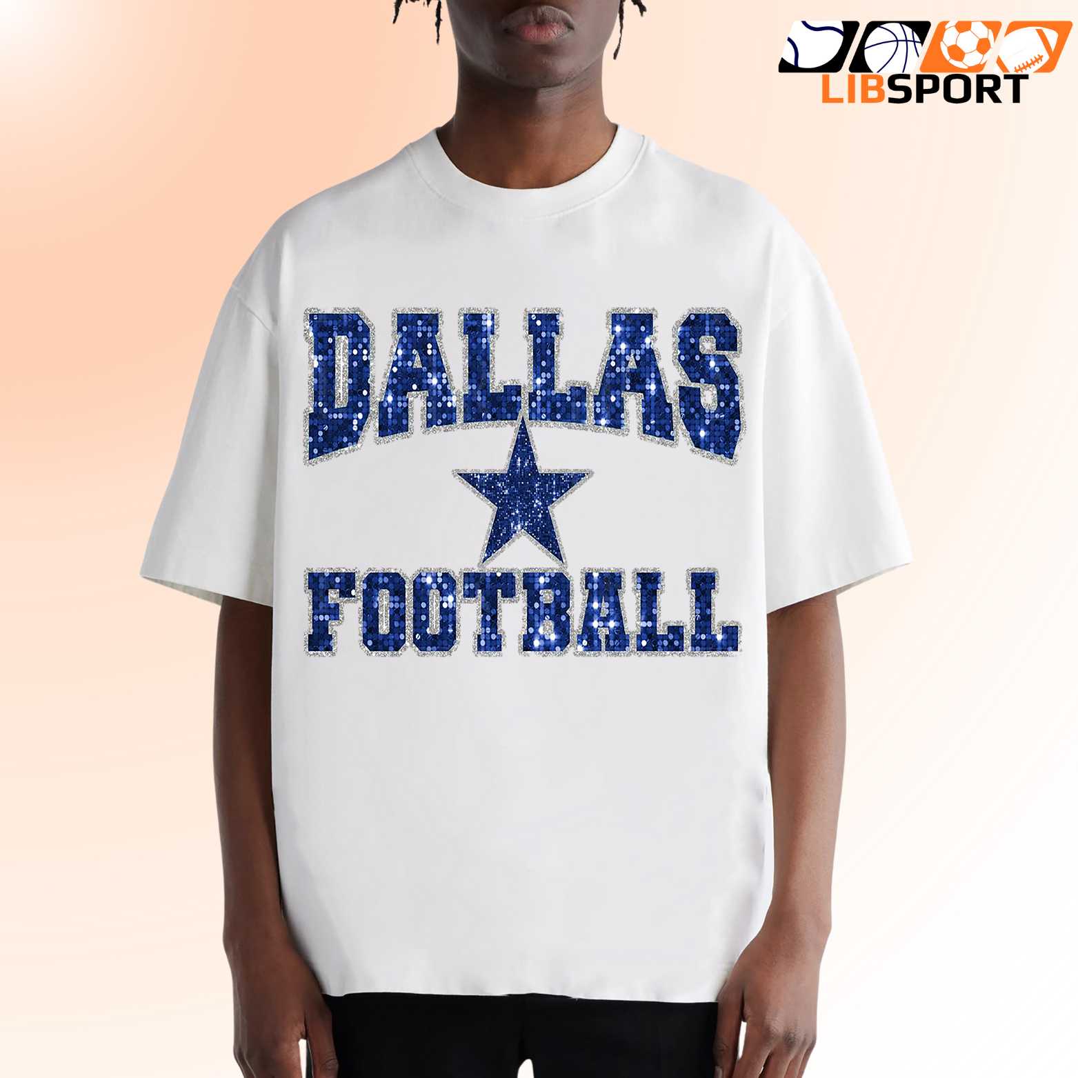 Dallas Cowboys Sequin Shirt, Unisex Game Day Apparel